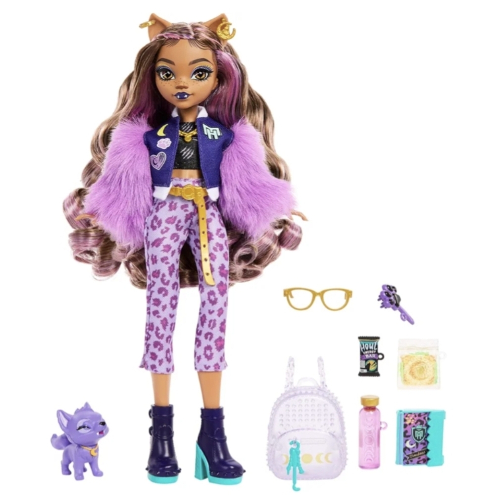 Monster High Clawdeen Wolf Doll With Pet Dog NEW In Box